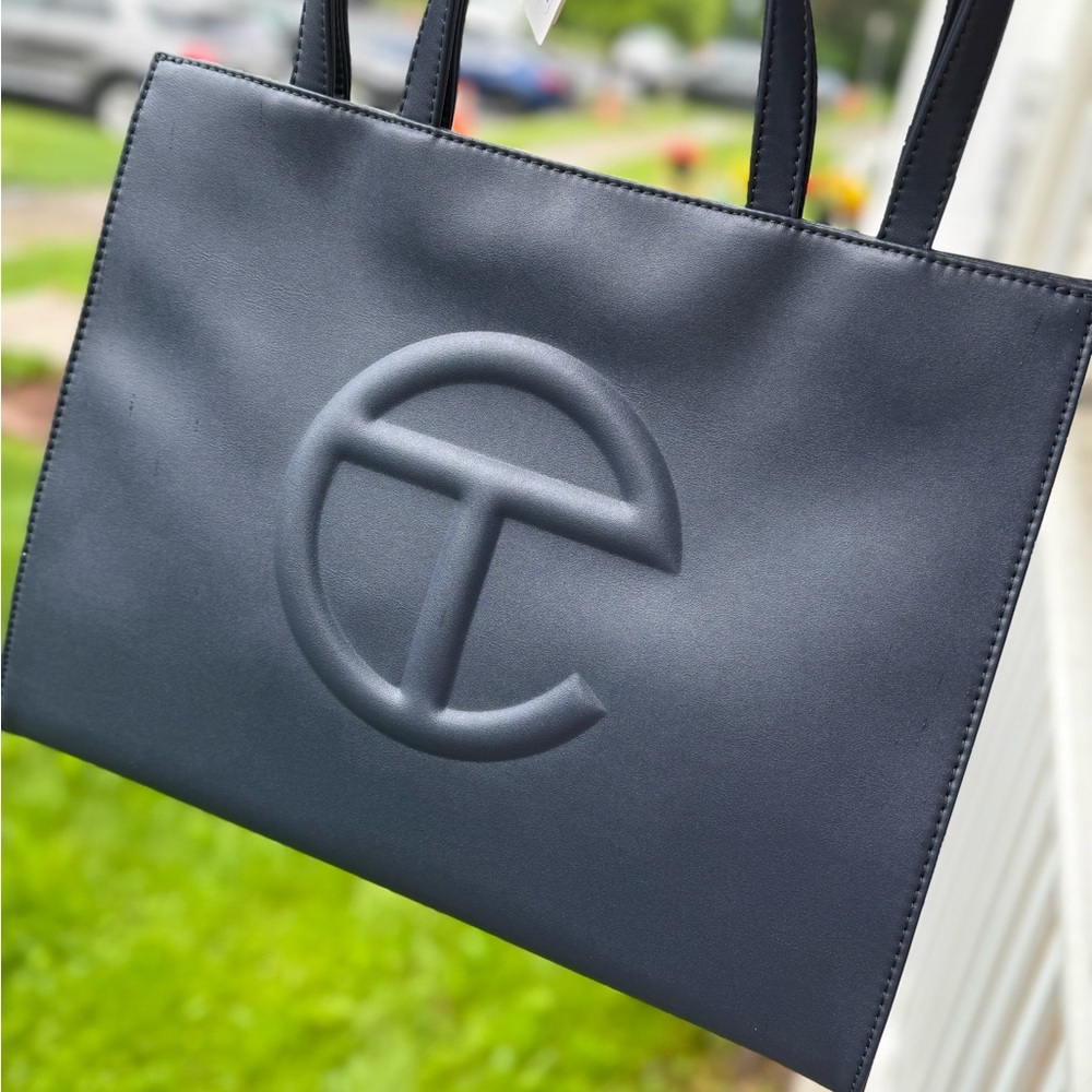 Telfar Navy Blue Tote Bag
